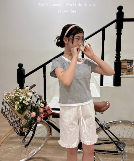 26[予約]matilda&lee layered unbal tee