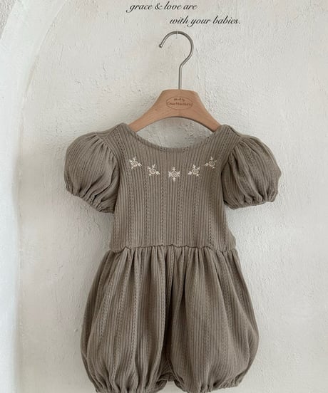 106[予約]monbebe lea embroidered suit(kids)