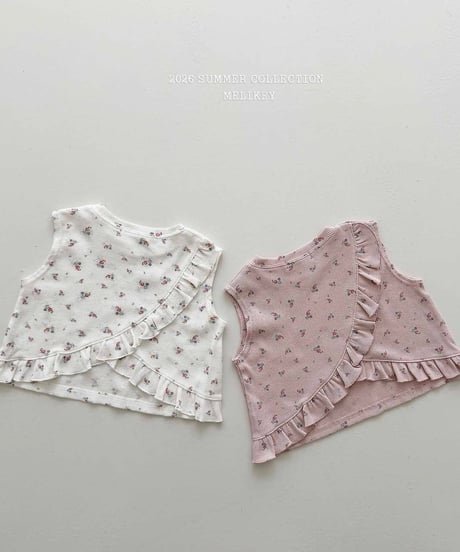 61[予約]melikey dindin frill sleveless t-shirt