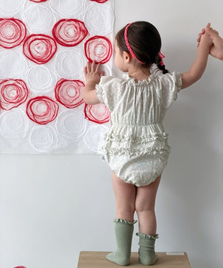 4[予約]mydaughter rose garden baby frill suit