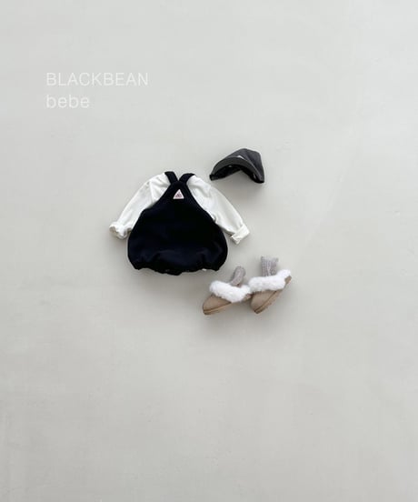 13[予約]blackbean woody suspender bebe set(baby)