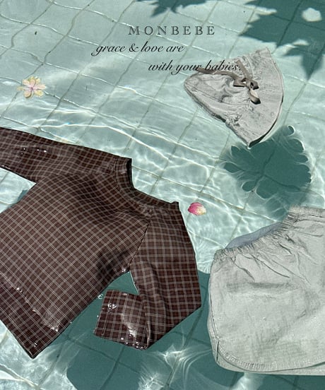 119[予約]monbebe brownie swim set