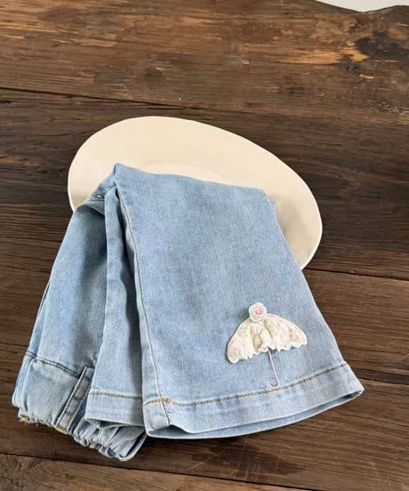 26[予約]aiai sweet umbrella denim pants