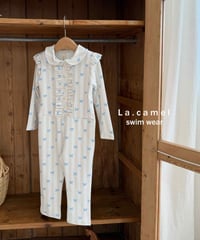 20[予約]La.camel blue ribbon swimwear