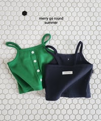 13[予約]merry go round rib button sleeveless