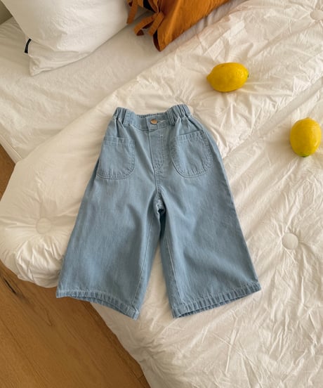 68[予約]ninibello ade denim pants