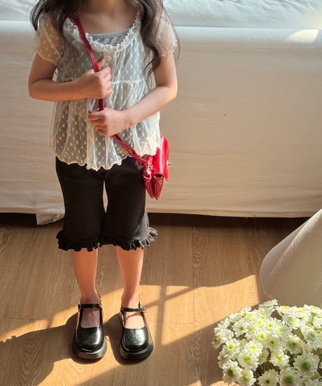 42[予約]ninibello capri frill pants