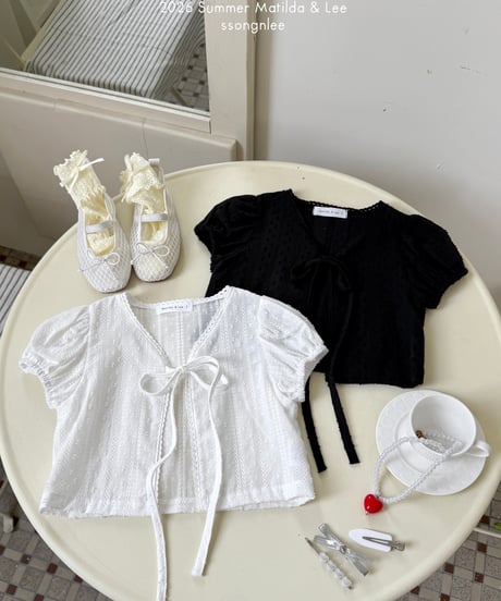 88[予約]matilda&lee puff blouse cardigan