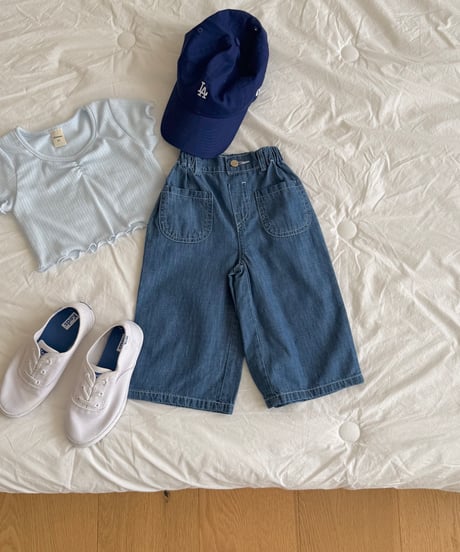 68[予約]ninibello ade denim pants