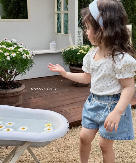 7[予約]poisson flora puff tee
