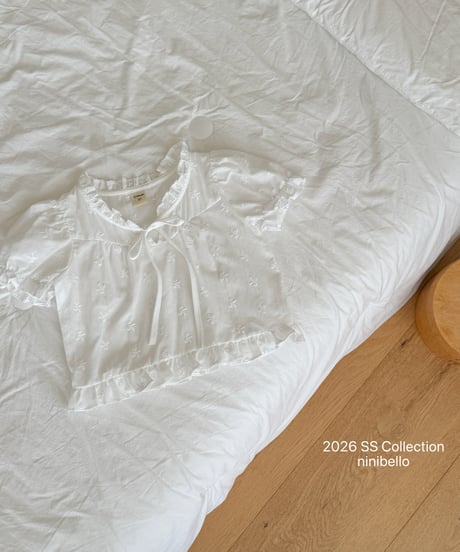 35[予約]ninibello rosie embroidered blouse