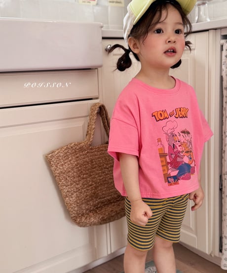 15[予約]poisson border leggings