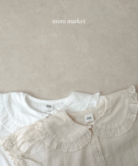 3[予約]mimi market bella collar blouse