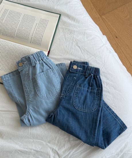 68[予約]ninibello ade denim pants