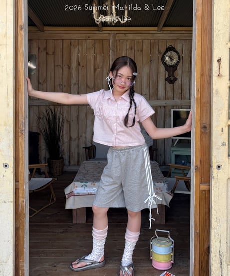 25[予約]matilda&lee shirring collar blouse