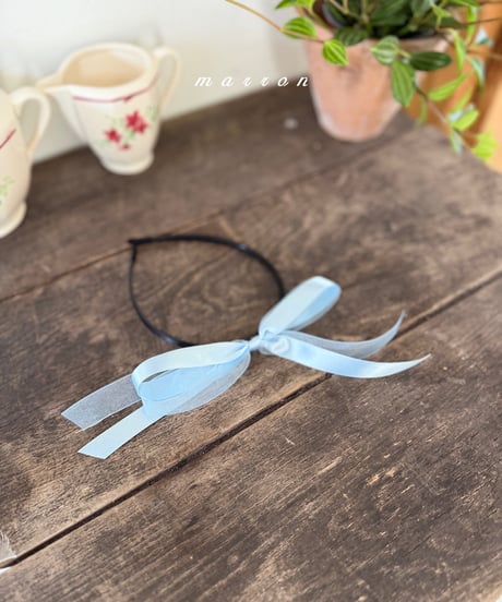 55[予約]marron ribbon headband