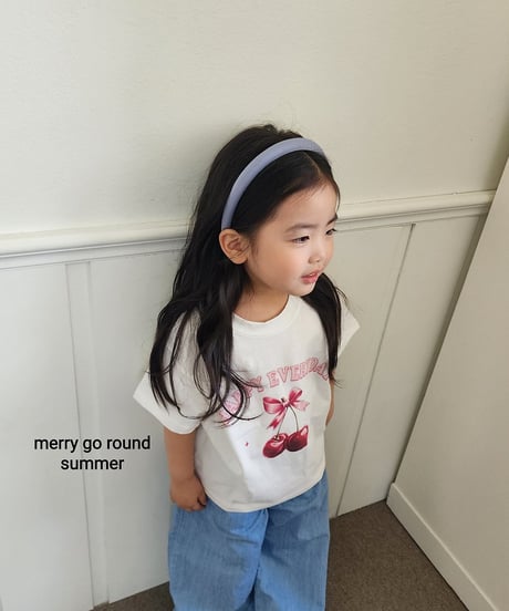42[予約]merry go round summer print tee