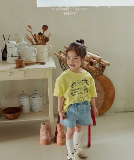 39[予約]melikey heart denim shorts