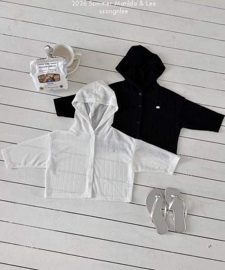 90[予約]matilda&lee summer hooded cardigan