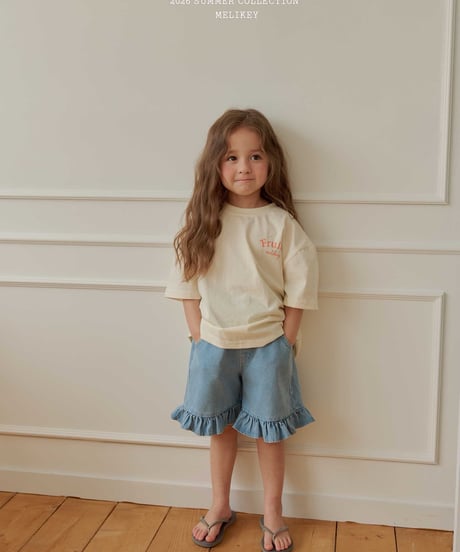 40[予約]melikey frill 5part denim pt