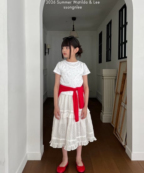 22[予約]matilda&lee flower short sleeve tee