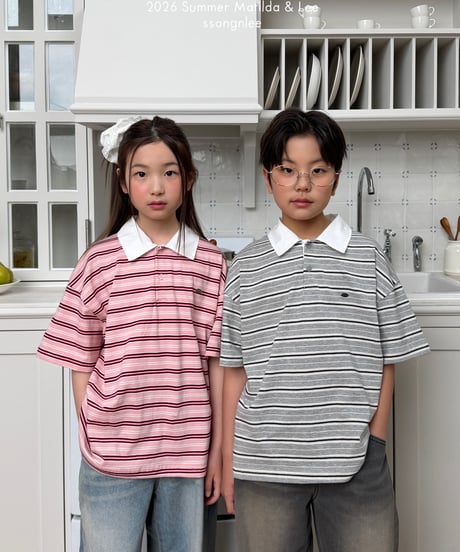 51[予約]matilda&lee classic collar tee