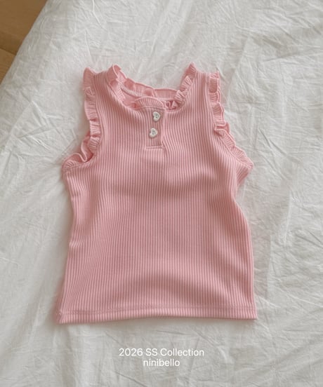 86[予約]ninibello romi frill sleeveless top