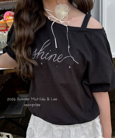 15[予約]matilda&lee cubic lettering tee