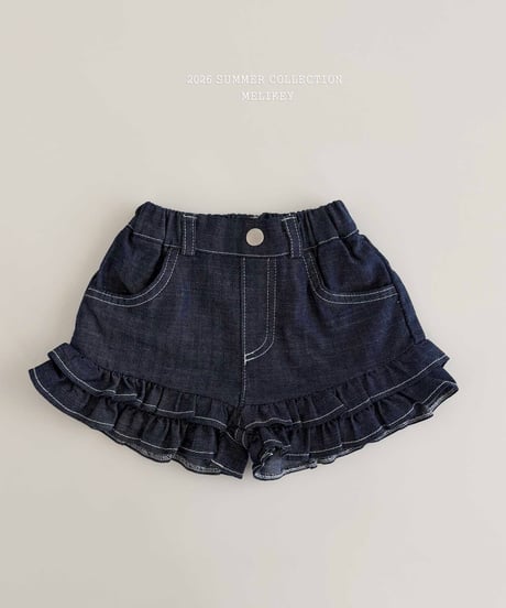 44[予約]melikey tutu frill shorts(denim)
