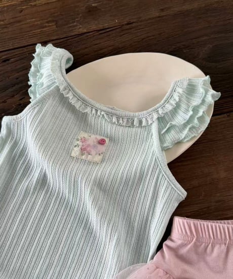 37[予約]aiai rib frill t-shirt