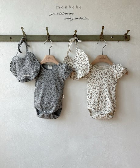 43[予約]monbebe puff flower suit