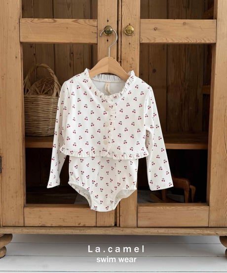 18[予約]La.camel cherry swimwear