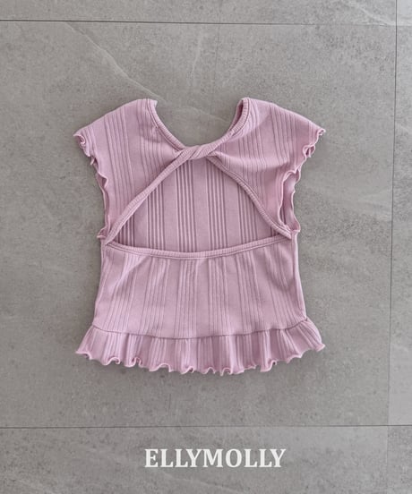 32[予約]ELLYMOLLY baek muse frill t