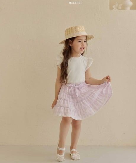 59[予約]melikey macaron frill t-shirt