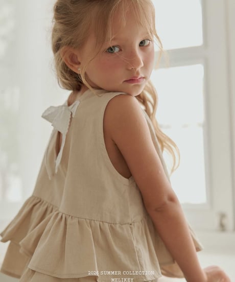 36[予約]melikey ribbon cancan sleeveless bl