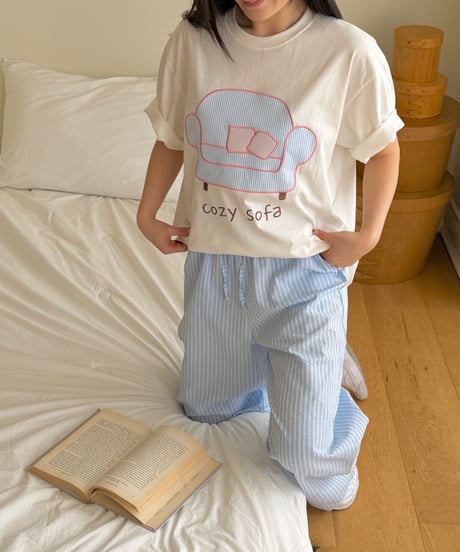 16[予約]ninibello cozy sofa short sleeve t-shirt(adult)