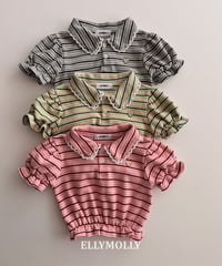 252[予約]ELLYMOLLY curling collar frill t