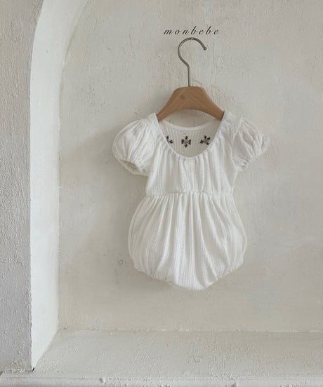 105[予約]monbebe lea embroidered suit(baby)