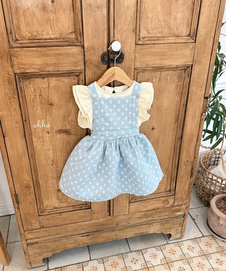 21[予約]ohho monet suspender skirt
