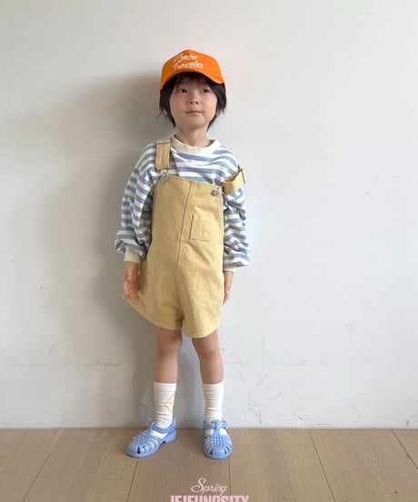 42[予約]jejeunosity cotton berry short overalls