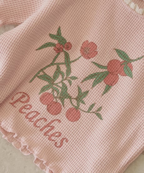 3[予約]momoann peach waffle tee