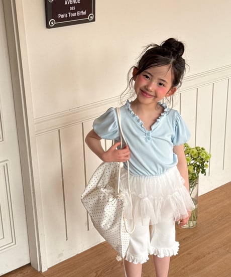 30[予約]ninibello shirred tutu tee