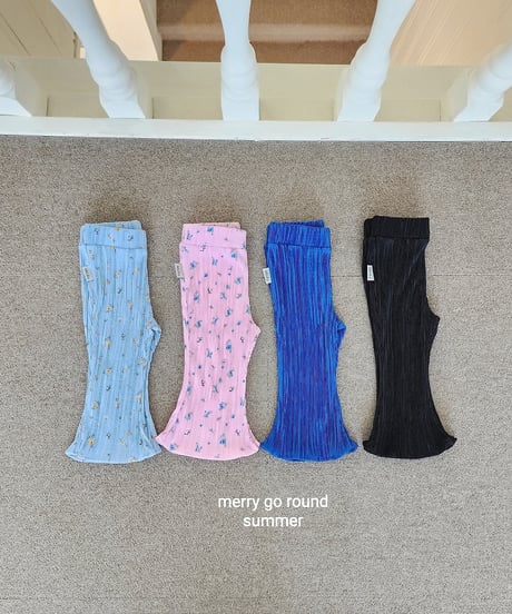 2[予約]merry go round pleated bootcut