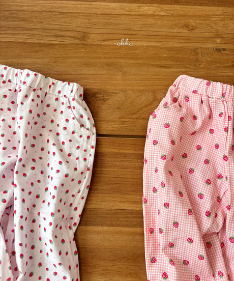 20[予約]ohho berryberry rubber band pants