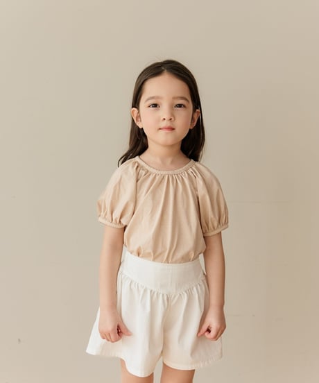 4[予約]mon Atelier shirring t