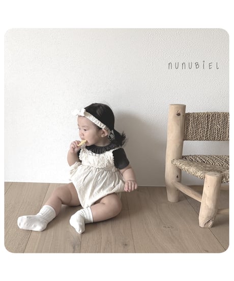 73[予約]nunubiel bebe ribbed frill t-shirts