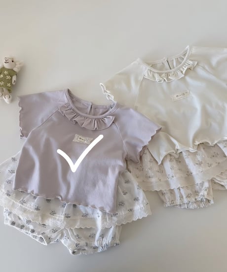 46[予約]mydaughter lilac bloom two-piece set