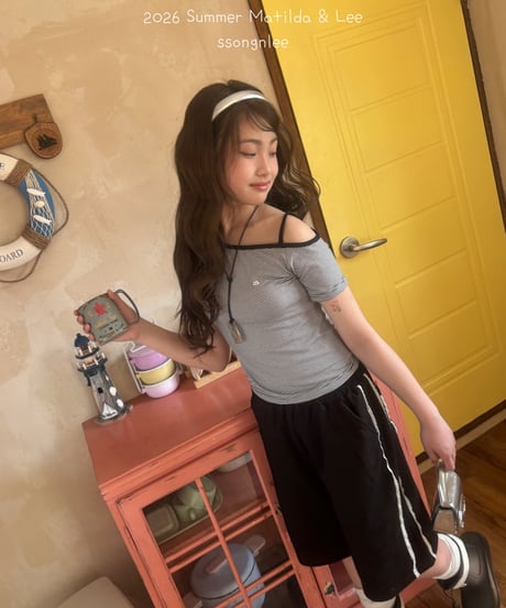 18[予約]matilda&lee uncut striped top