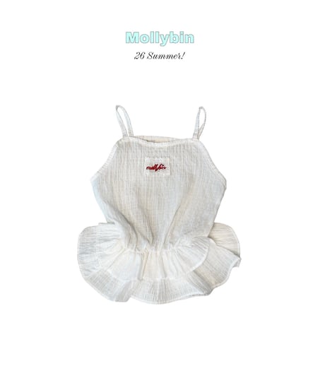 1[予約]Mollybin sally shirring top