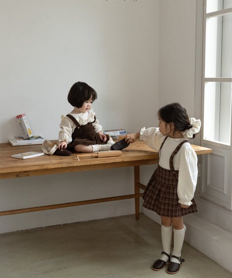 [即納]aladin pleated suspender skirt